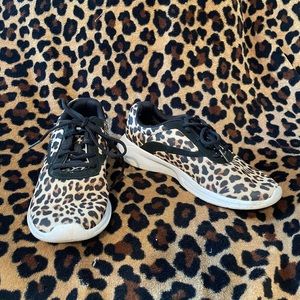 Cheeta print sneakers size 7.5. Memory foam, very light weight and comfortable